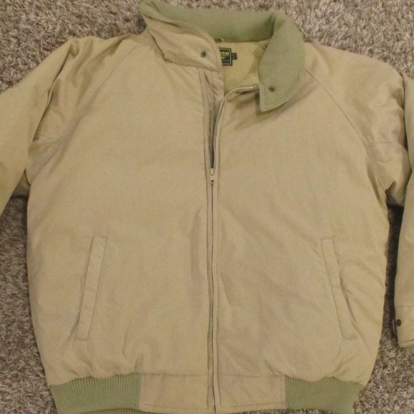 OshKosh B'Gosh Vintage 90s Jacket Men's XL‎ Tan Down Fill Winter Coat Outdoors - Picture 4 of 10